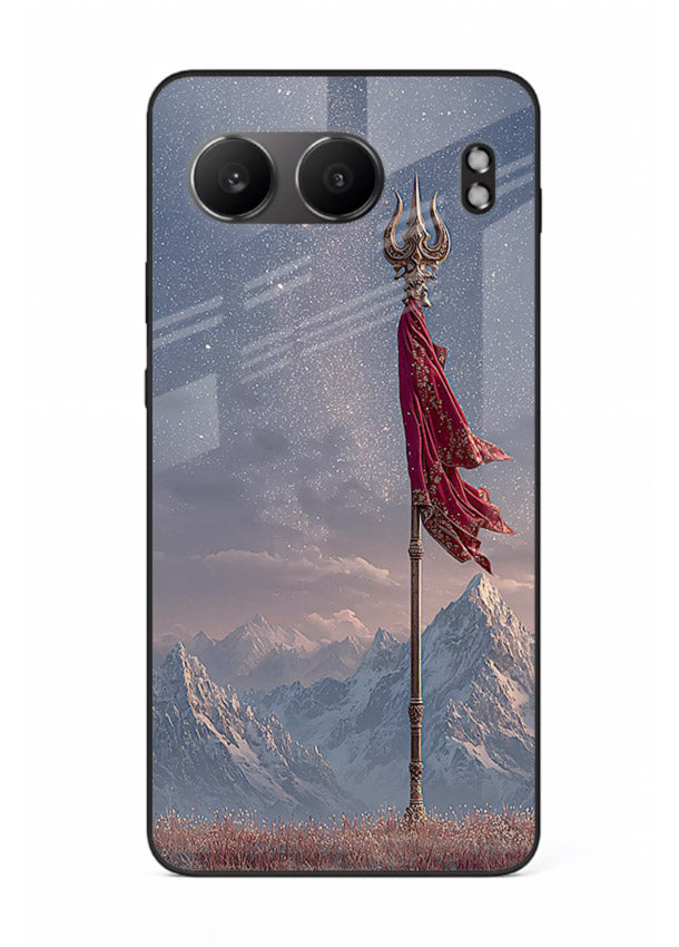 Shiva mountain trishul powerful theme OnePlus Nord 4 glass bold devotional case