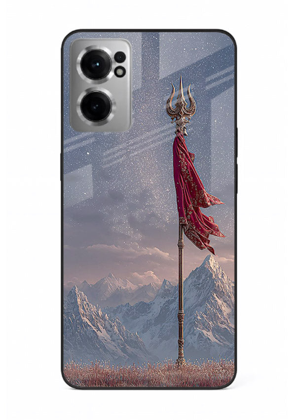 Shiva mountain trishul powerful theme OnePlus Nord CE2 5G glass bold devotional case