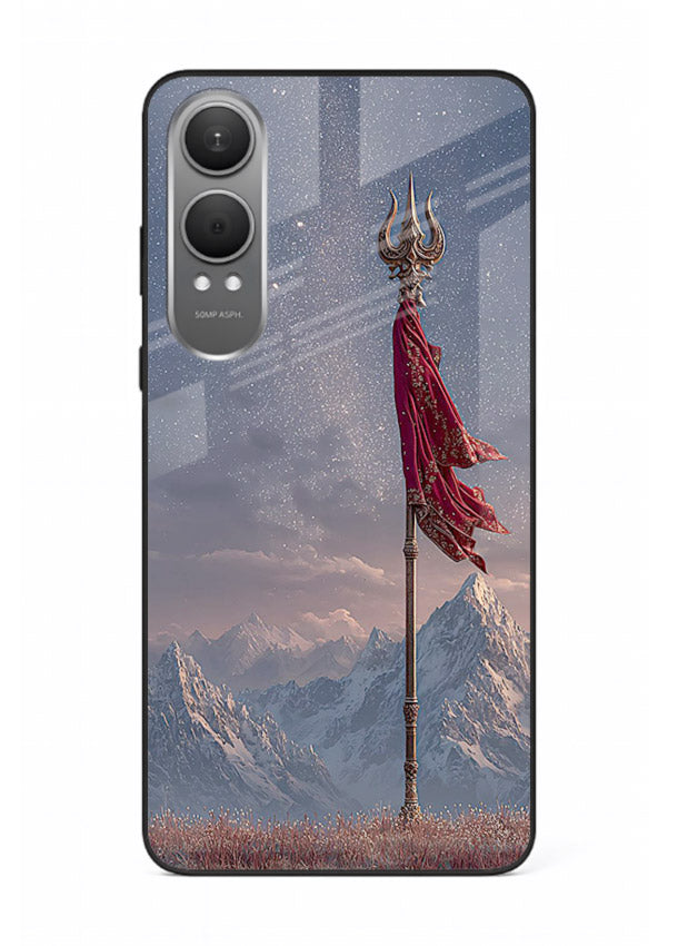 Shiva mountain trishul powerful theme OnePlus Nord CE4 Lite glass bold devotional case