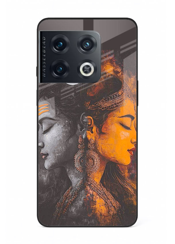 Shiva Parvati moon artwork OnePlus 10 Pro glass back cover