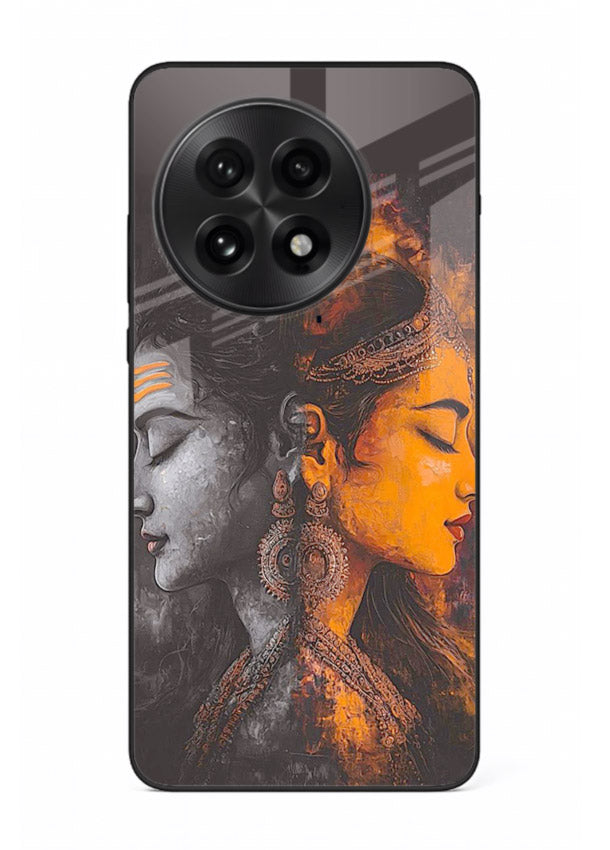 Shiva Parvati moon artwork OnePlus 13 glass back cover