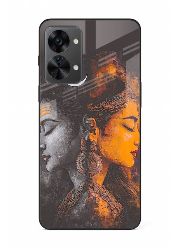Shiva Parvati moon artwork OnePlus Nord 2T glass back cover