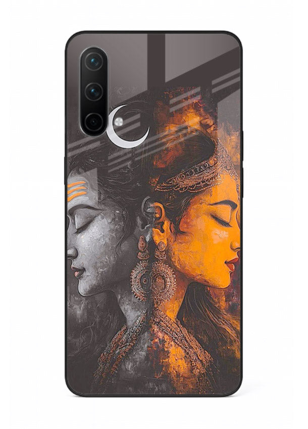 Shiva Parvati moon artwork OnePlus Nord CE 5G glass back cover