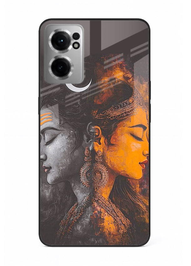 Shiva Parvati moon artwork OnePlus Nord CE2 5G glass back cover