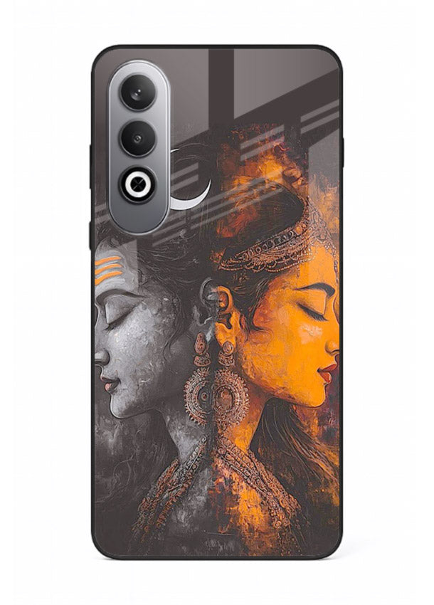 Shiva Parvati moon artwork OnePlus Nord CE4 glass back cover