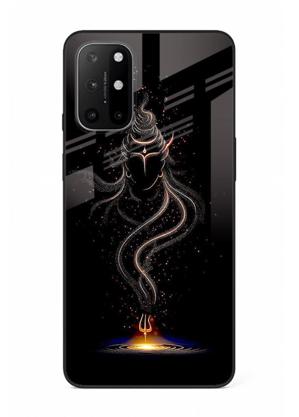 Shiva smoke form mystic art OnePlus 8T glass spiritual dark theme case