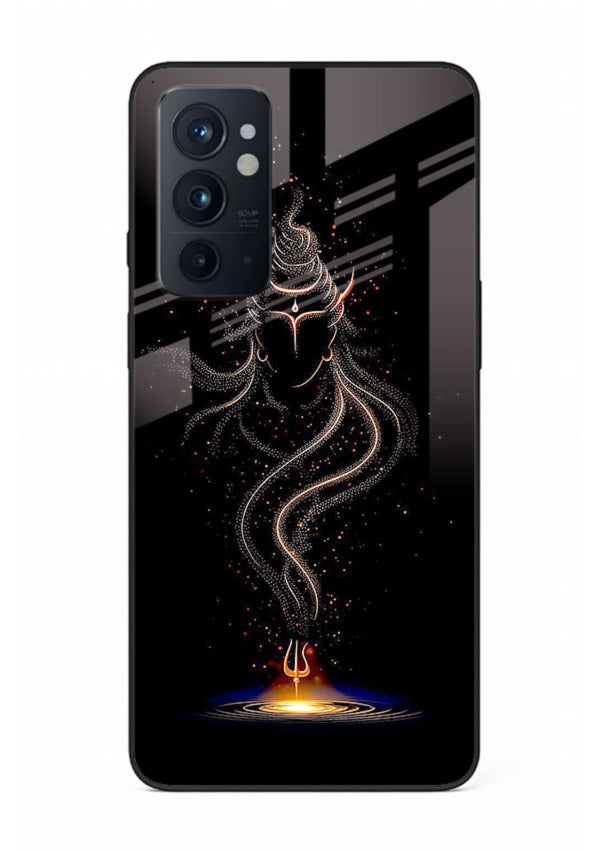 Shiva smoke form mystic art OnePlus 9RT glass spiritual dark theme case