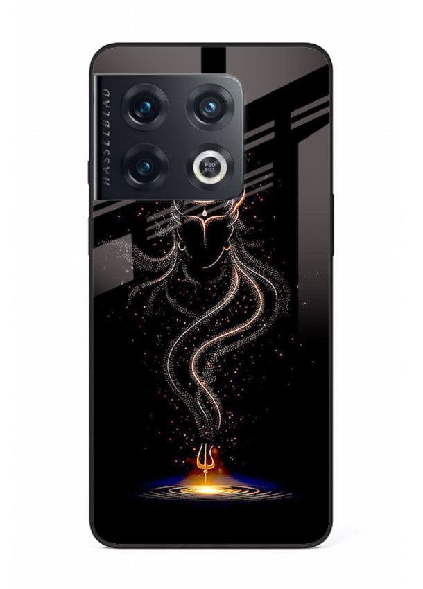 Shiva smoke form mystic art OnePlus 10 Pro glass spiritual dark theme case