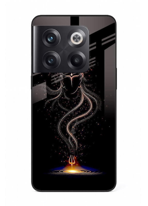 Shiva smoke form mystic art OnePlus 10T glass spiritual dark theme case