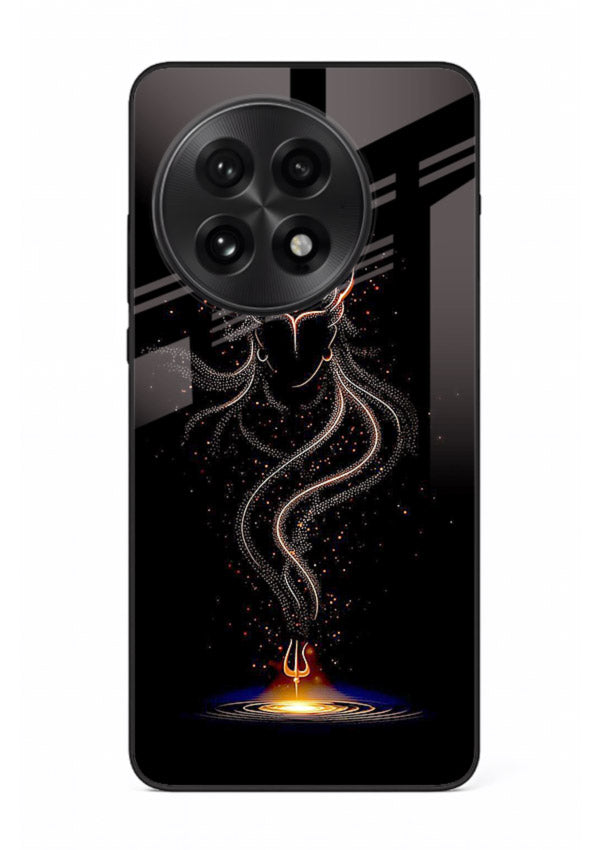 Shiva smoke form mystic art OnePlus 13 glass spiritual dark theme case
