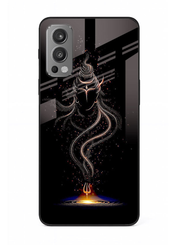 Shiva smoke form mystic art OnePlus Nord 2 glass spiritual dark theme case