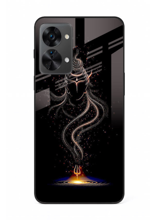 Shiva smoke form mystic art OnePlus Nord 2T glass spiritual dark theme case