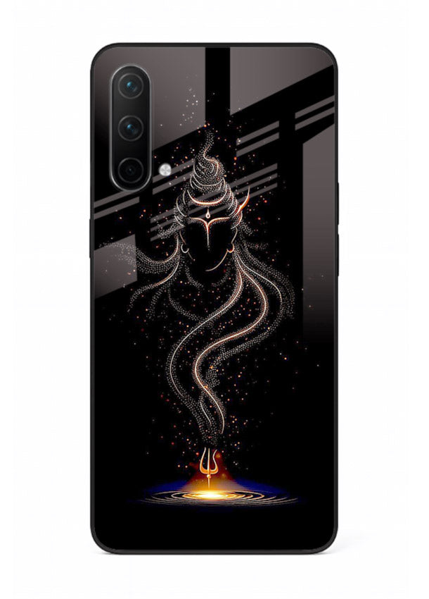 Shiva smoke form mystic art OnePlus Nord CE 5G glass spiritual dark theme case