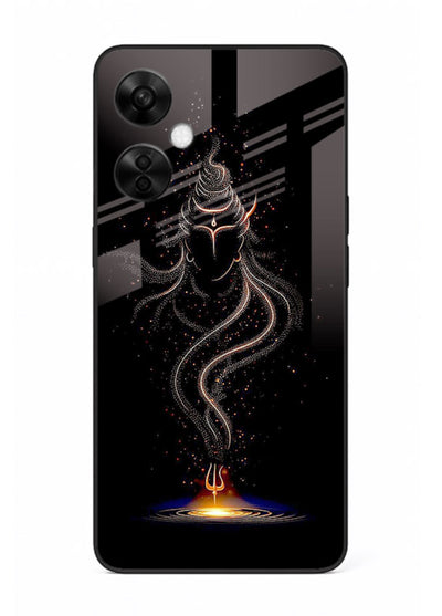 Shiva smoke form mystic art OnePlus Nord CE3 Lite glass spiritual dark theme case