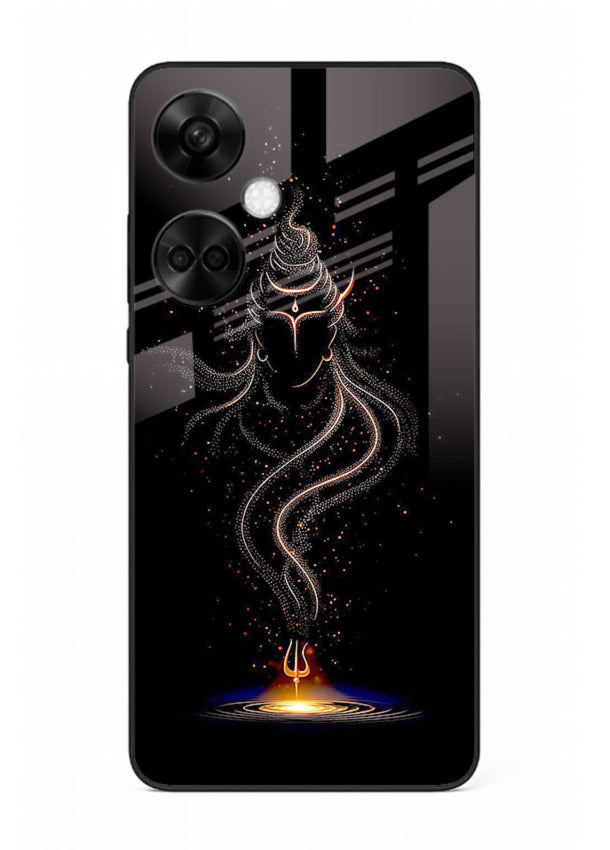 Shiva smoke form mystic art OnePlus Nord CE3 glass spiritual dark theme case