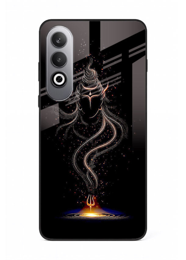 Shiva smoke form mystic art OnePlus Nord CE4 glass spiritual dark theme case