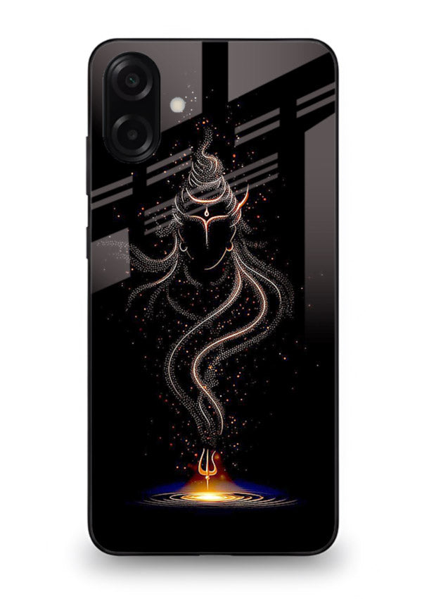 Shiva smoke form mystic art Samsung A07 4G glass spiritual dark theme case