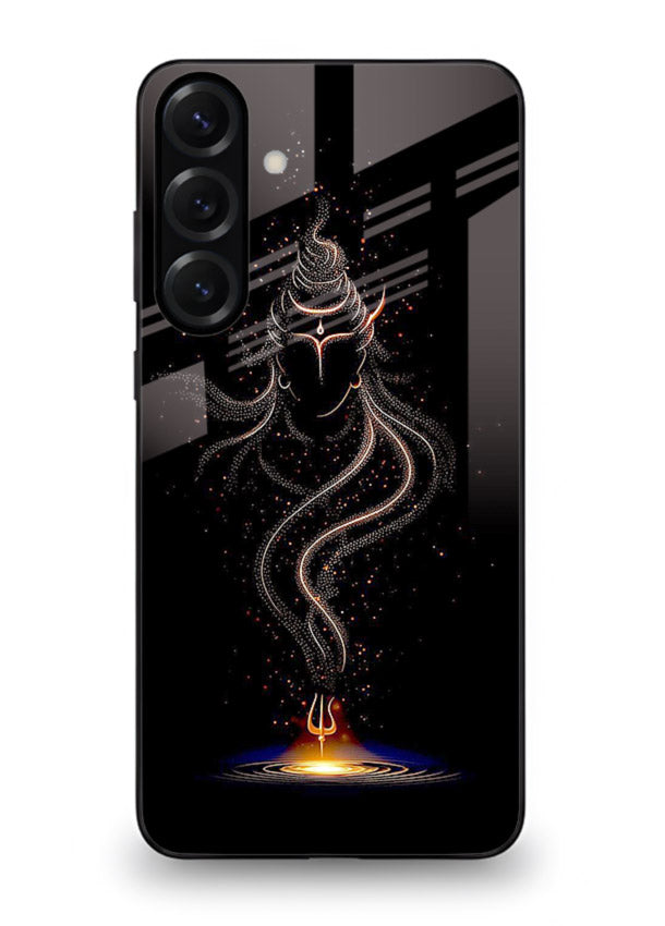 Shiva smoke form mystic art Samsung A54 5G glass spiritual dark theme case