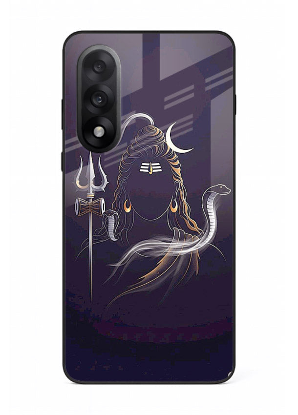 Shiva trishul dark power art OnePlus Nord 5 bold devotional glass case