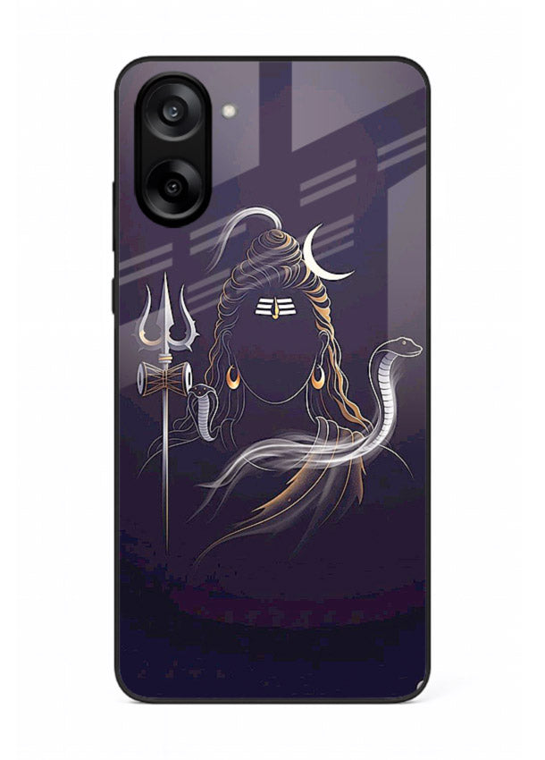 Shiva trishul dark power art OnePlus Nord CE5 bold devotional glass case
