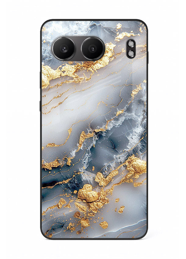 Soft Smoke Marble OnePlus Nord 4 glass back cover with white smoky marble texture