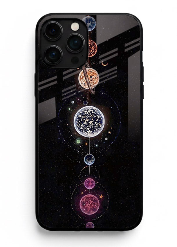 Solar chakra mandala cosmic art iphone 11 pro max glass meditation spiritual case