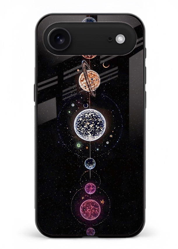 Solar chakra mandala cosmic art iphone 17 air glass meditation spiritual case