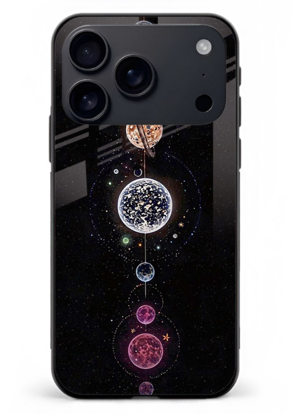 Solar chakra mandala cosmic art iphone 18 pro max glass meditation spiritual case