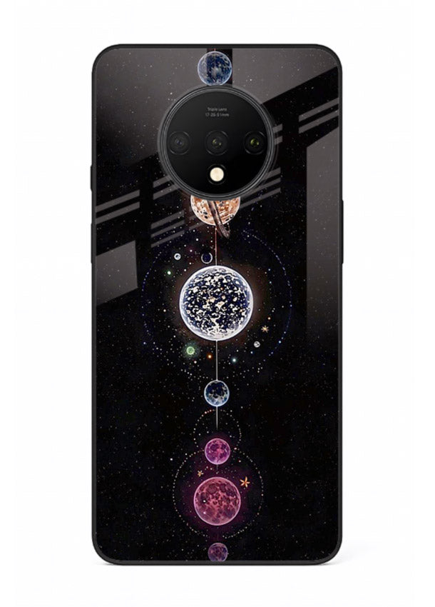 Solar chakra mandala cosmic art OnePlus 7T glass meditation spiritual case