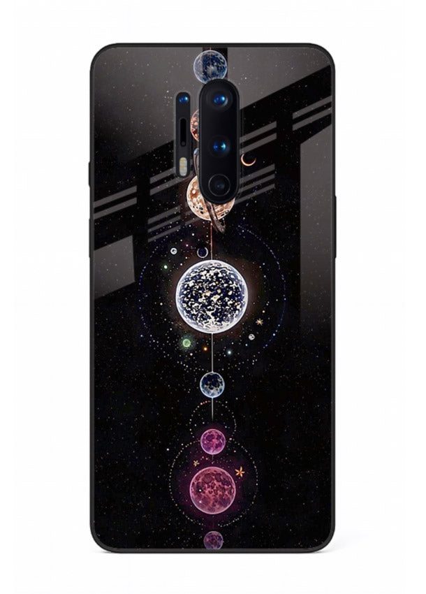 Solar chakra mandala cosmic art OnePlus 8 Pro glass meditation spiritual case