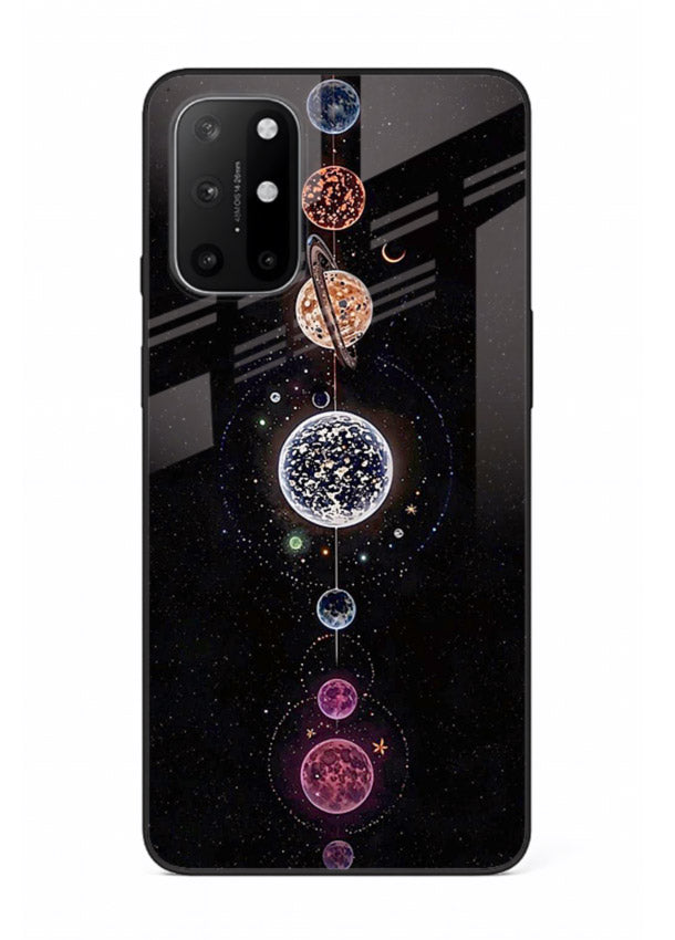 Solar chakra mandala cosmic art OnePlus 8T glass meditation spiritual case