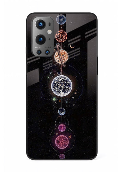 Solar chakra mandala cosmic art OnePlus 9 glass meditation spiritual case