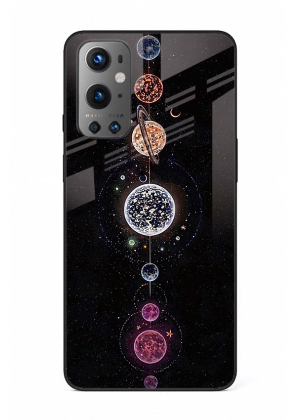 Solar chakra mandala cosmic art OnePlus 9 glass meditation spiritual case