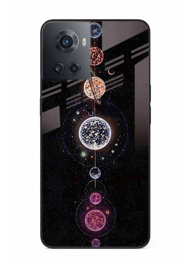 Solar chakra mandala cosmic art OnePlus 10R glass meditation spiritual case