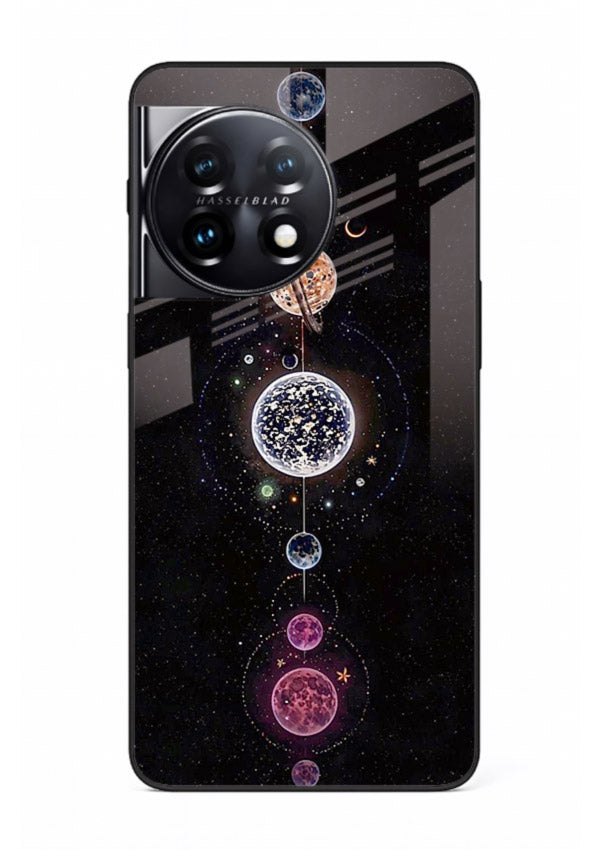 Solar chakra mandala cosmic art OnePlus 11R glass meditation spiritual case