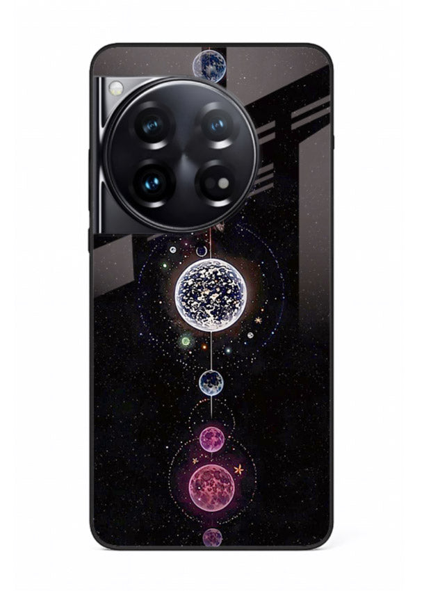 Solar chakra mandala cosmic art OnePlus 12 glass meditation spiritual case