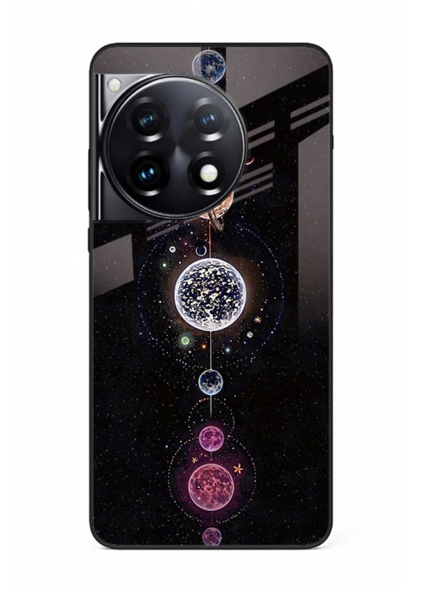 Solar chakra mandala cosmic art OnePlus 12R glass meditation spiritual case