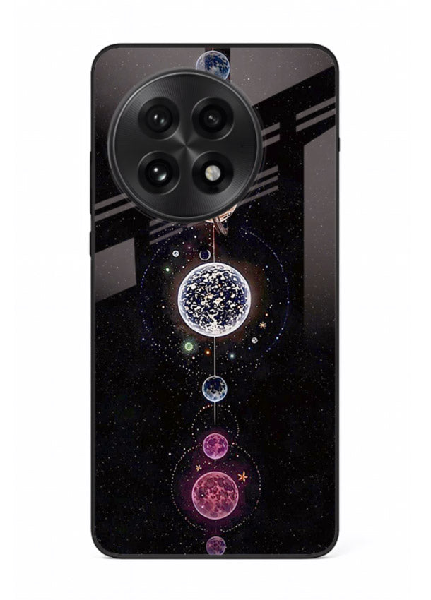 Solar chakra mandala cosmic art OnePlus 13R glass meditation spiritual case