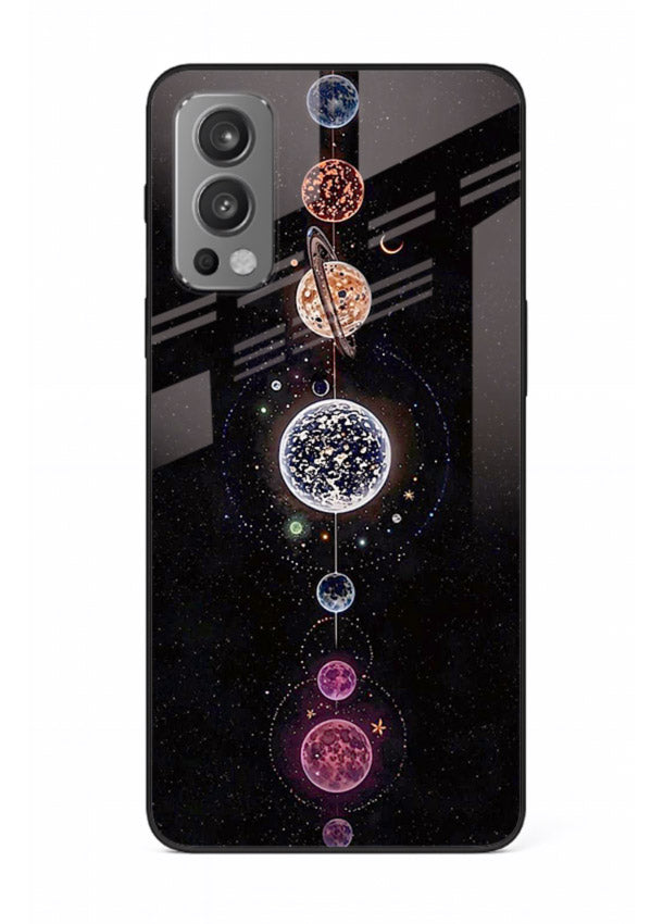 Solar chakra mandala cosmic art OnePlus Nord 2 glass meditation spiritual case
