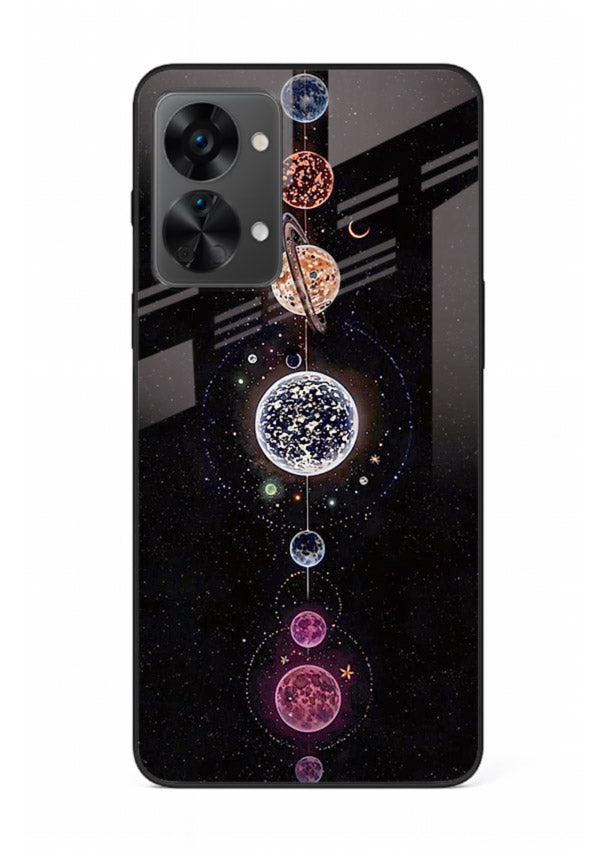 Solar chakra mandala cosmic art OnePlus Nord 2T glass meditation spiritual case