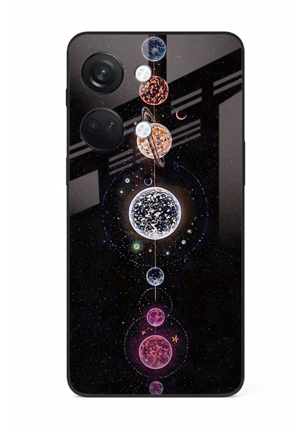 Solar chakra mandala cosmic art OnePlus Nord 3 glass meditation spiritual case