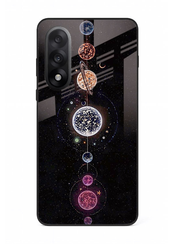 Solar chakra mandala cosmic art OnePlus Nord 5 glass meditation spiritual case