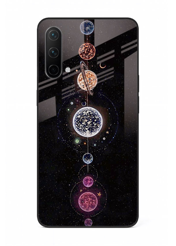 Solar chakra mandala cosmic art OnePlus Nord CE 5G glass meditation spiritual case