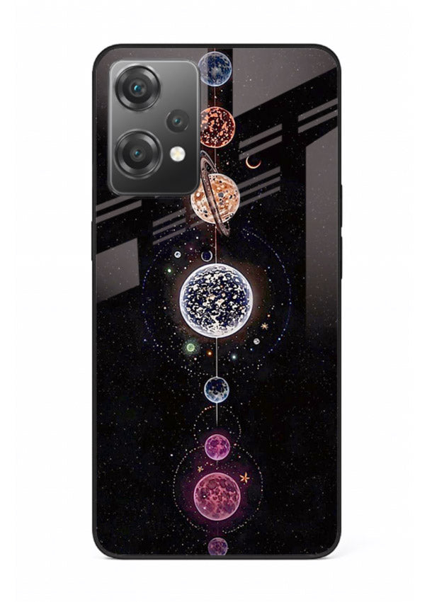 Solar chakra mandala cosmic art OnePlus Nord CE2 Lite 5G glass meditation spiritual case