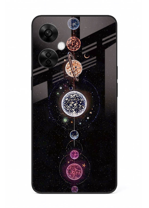Solar chakra mandala cosmic art OnePlus Nord CE3 Lite glass meditation spiritual case