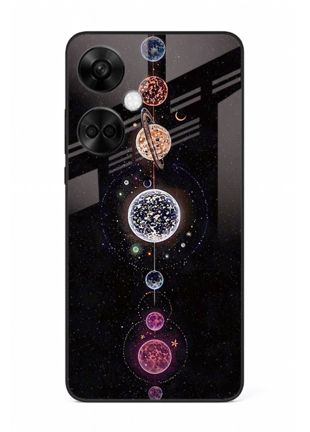 Solar chakra mandala cosmic art OnePlus Nord CE3 glass meditation spiritual case