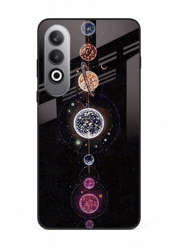 Solar chakra mandala cosmic art OnePlus Nord CE4 glass meditation spiritual case