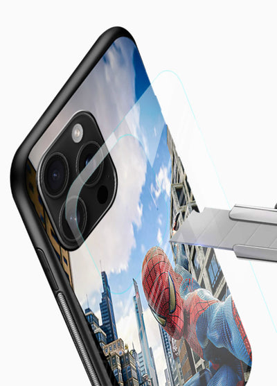 Spider Man in Action cover for Glossy Vibrant Premium Look - Angle Blade