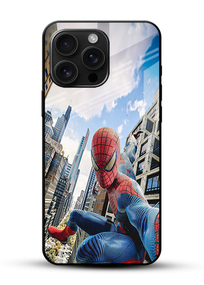 Spider Man in Action cover for Glossy Vibrant Premium Look - Angle Front