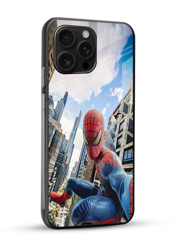 Spider Man in Action cover for Glossy Vibrant Premium Look - Angle Side